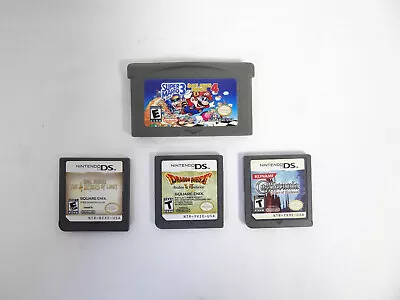 Lot Of 4 Nintendo DS Games Mario  Final Fantasy Dragon Quest 6 Castlevania. • $15