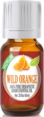 Wild Orange Essential Oil (100% Pure & Natural) Glass Bottle + Euro Dropper • $10.99