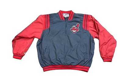 Vintage Cleveland Indians Men’s Authentic Collection Majestic Jacket Size 2XL • $59.99