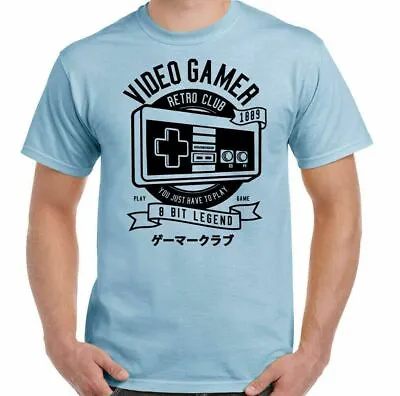 Video Gamer T-Shirt Mens Funny Gaming  ZX Spectrum Atari PC Nintendo Video Game • £12.98