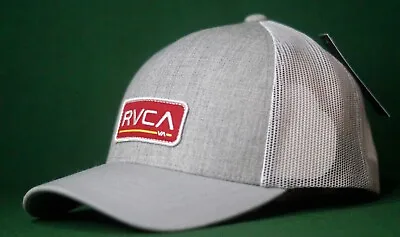 New Rvca Ticket Adjustable Snapback Trucker Curved MID Fit Hat RHTRVC-95 • $21.59