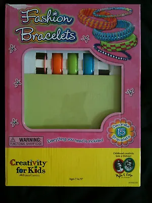 Fashion Bracelets Craft Kit Creativity For Kids MAKE YOUR OWN BANGLES 7+ Years • £6.99