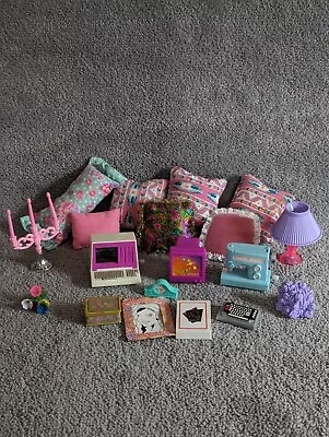 RARE Vintage Barbie Doll House Accessories Kitchen Bathroom Living Furniture  • $25