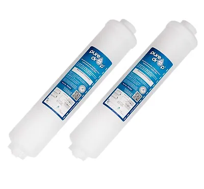 2 X In Line Fridge Water Filters Compatible With Samsung Daewoo LG Etc • £9.98