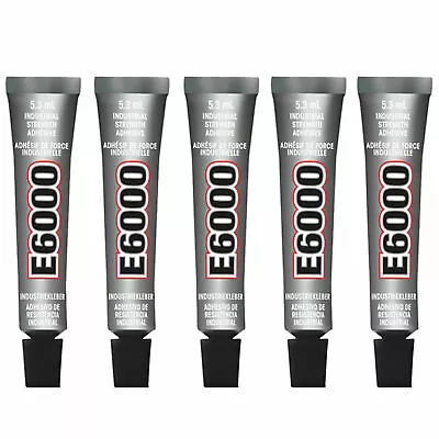 5 X E6000 Glue Industrial Strength Craft Jewelry Auto Garden 7.2g  • $15.49