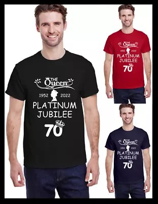 Queen's Platinum Jubilee 1952-2022 Crown The Parade T-shirt. FREE 1st Class Post • £9.99