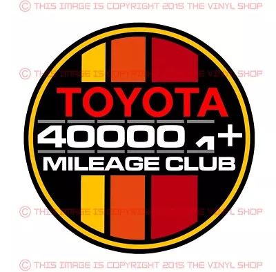 Toyota Decal 400k High Miles Club Tacoma SR5 4X4 4Runner TRD  Tundra Fj Cruiser • $6.99
