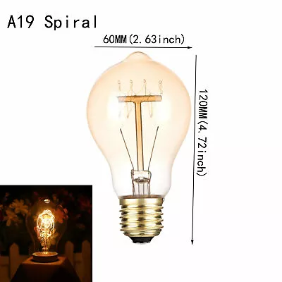 E27 40W Vintage Industrial Retro Edison Bulb Filament Lights Decor Lamps 220V • $11