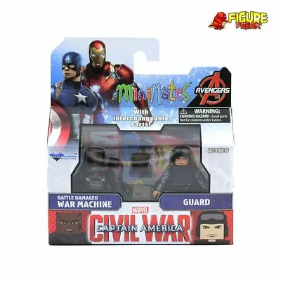 Marvel Minimates Series 66 Civil War Movie Battle Damaged War Machine & Guard • $12.74