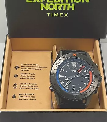 Timex Men's TW2V03900 Expedition North Tide-Temp-Compass Gun Metal Watch • $110