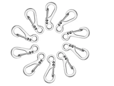 10Pcs/lot Mini Carabiner Camping EDC Survival Climbing SF Spring Backpack Hooks • $9.99