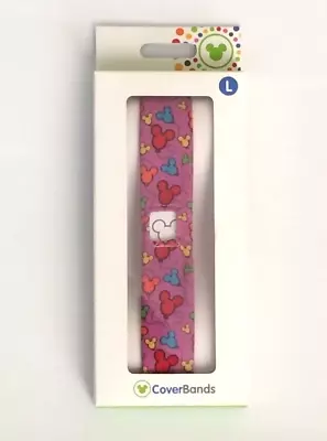 NIB Walt Disney World Magic Band Mickey Mouse Ears Ballons Coverbands Large Pink • £1.88