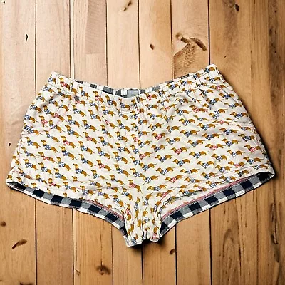 Jane And Bleecker Sz Large Pajama Lounge Shorts Weiner Dog Dachshund Pockets • $10