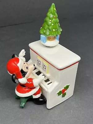 Disney Japan Mickey Mouse Christmas Music Box Plays “Here Comes Santa Claus” • $28