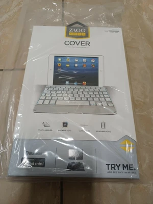 $13.50 • Buy New 1-pack Zagg Keys Cover Bluetooth Keyboard For Apple IPad Mini - White