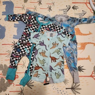 Bonds Baby Zippy Wondersuits And Romper X 3 Size 00 3-6 Months • $10