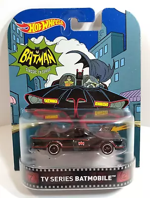 Hot Wheels Retro Entertainment TV Series Batmobile Real Riders Batman DJF46 New • $11.99