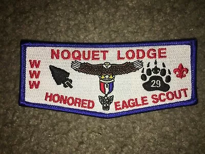 Boy Scout Noquet OA Lodge 29 Great Lakes Michigan Council Eagle Rank Flap Patch • $6.99