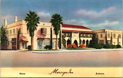 Maricopa Inn MESA Arizona Linen Postcard - Colourpicture • $3