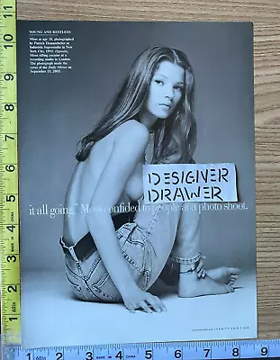 Kate Moss 1992 Photo Shoot In Jeans Magazine Photo Photograph • £13.57