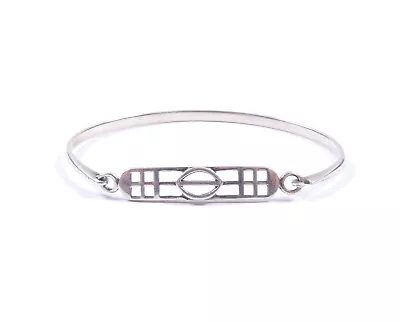 Kit Heath Bangle Bracelet Sterling Silver Charles Rennie Mackintosh Design 8.2g  • £35