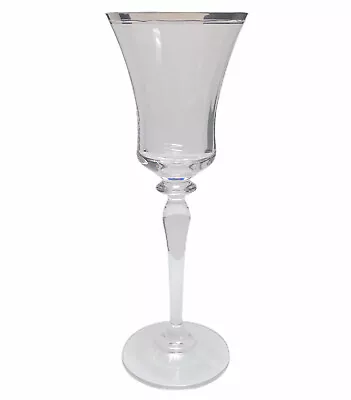 Mikasa Wine Glass Jamestown Clear Platinum Optic 8 3/4 • $15.19