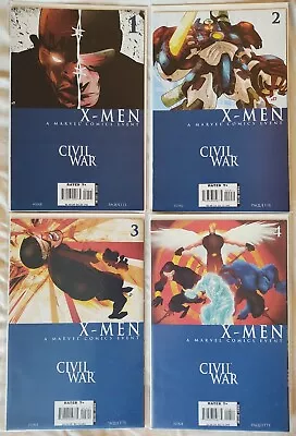 Civil War X-Men #1 2 3 4 Complete NM  Marvel Comics 2006 Shipping Combined • $5.99