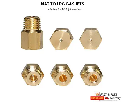 Natural To Lpg Gas Jet Set Conversion Kit For Rangemaster Classic 90 Cooker 6462 • £54.99