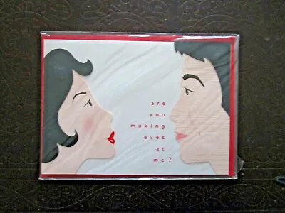 Meri Meri Valentine Day Card-Love Romance-Are You Making Eyes At Me? New Sealed • $3