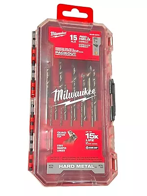 Milwaukee 48-89-2370 Cobalt Red Helix Drill Bit Set For Drill Drivers 15 Piece  • $17.99