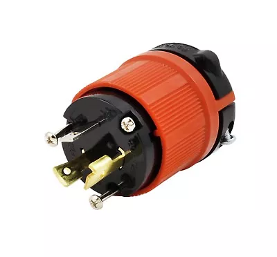 20A 125V NEMA L5-20P 3-Prong Locking Male Plug Assembly By AC WORKS® • $9.99