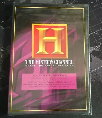 NEW HISTORY CHANNEL WHERE THE PAST COMES ALIVE UFO’s: WHAT YOU DIDN’T KNOW 2 DVD • $20.50