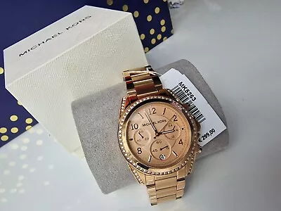 Michael Kors Rose Gold Blair Chronograph Watch For Ladies Model: MK5263 RRP £249 • $273.54