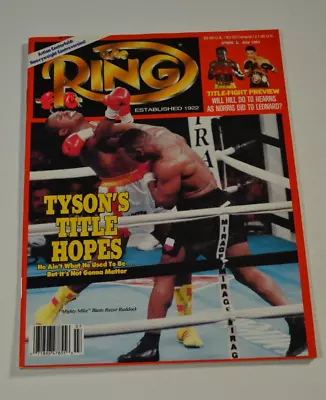 The Ring Bible Of Boxing Magazine July 1991 Mike Tyson - 042123JENON3-56 • $16.60