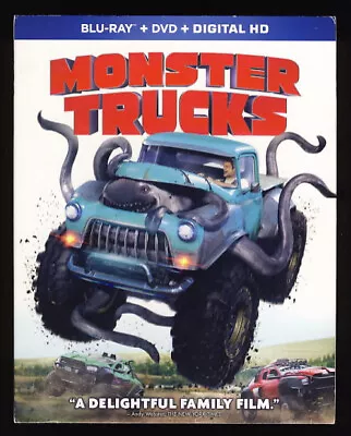 Monster Trucks Blu-ray DVD Action Adventure Creature Feature Family Flick NEW • $24.95