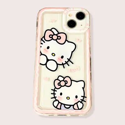 Pink Hello Kitty Iphone Case Cute Girly Sanrio Clear Hard 7/8/X/11/12/13/14/Pro • $15