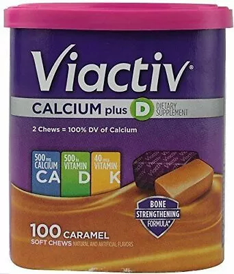 Viactiv Calcium+d Chew Caramel 100ct  • $30.95