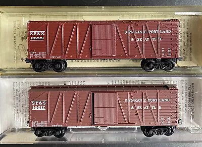 N Scale Micro-trains Spokane Portland &S Box Car Set/2 28070 #10228 ✜ • $29.95