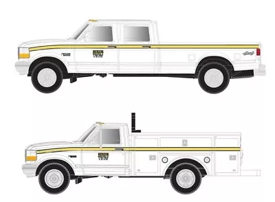 Atlas N Scale 60 000 159 Ford F-250/F-350 Pickup/Utility Truck Set Herzog New! • $34.85