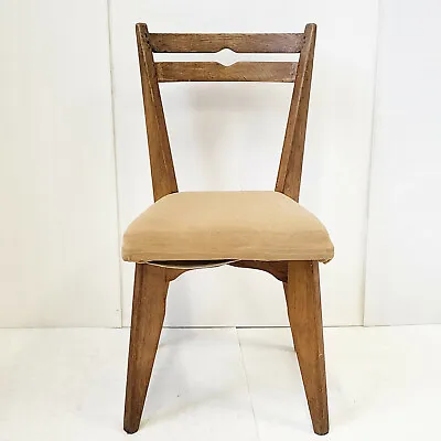 Chair Vintage 1950   Your Home   Guillerme & Chambron Oak 50S 1950S • $622.33