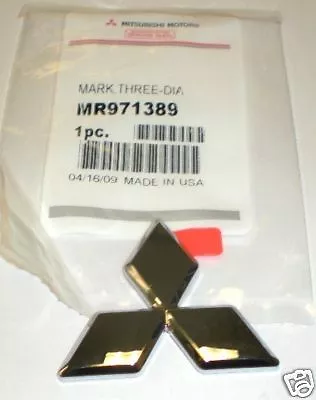 Genuine Mitsubish Emblem Badge Eclipse Triple Diamond Front NEW 02 - 05 MR971389 • $21