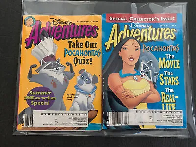 Lot Of 2 * Disney Adventures Magazine * 1995 * SEPTEMBER JULY * #DA-L295-JS • $16.99