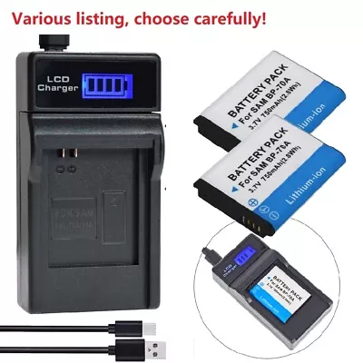 BP-70A Battery Or LED Charger For Samsung ES73 ES74 ES75 ES80 MV800 PL20 ST30 • £6.61