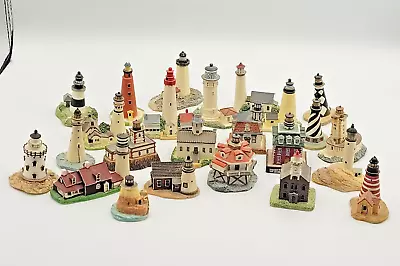 Lenox Thimble Lighthouse Collection Lot Of 24 Miniature Collectible Figurines • $35