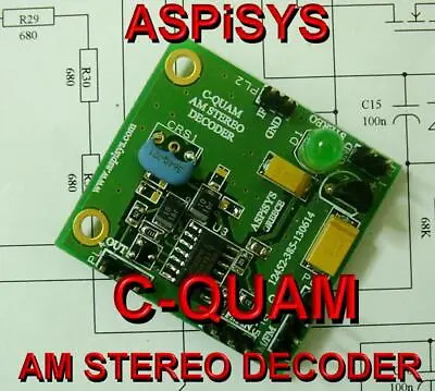 C-QUAM AM STEREO Decoder Board For Reception! ASPiSYS DQUAM-NV  Pcb NEW • $49