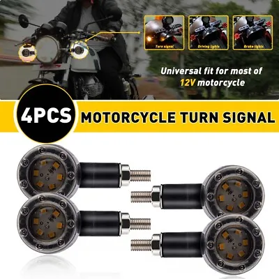 12V Motorcycle Bullet LED Rear Front Turn Signal SMD Lights Blinker Indicator US • $13.99