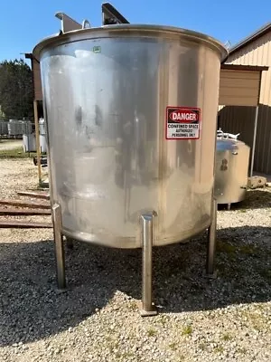 1000 Gallon 316L Stainless Steel Walker Mix Tank Dish Bottom Split Lid • $22500