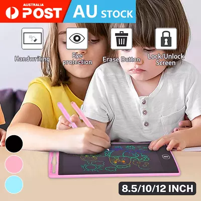 8.5 / 10 / 12  LCD Writing Tablet Drawing Board Colorful Handwriting Pad Table • $6.75