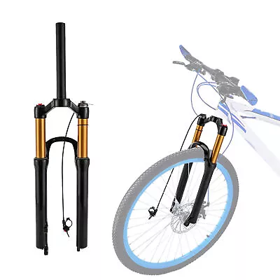 Travel 100mm 26inch MTB Bicycle Fork Mountain Bike Front Suspension Fork • $72