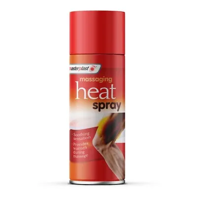 Masterplast Massaging Heat Spray For Pain Relief Muscular Aches Sprains 125ml • £5.59